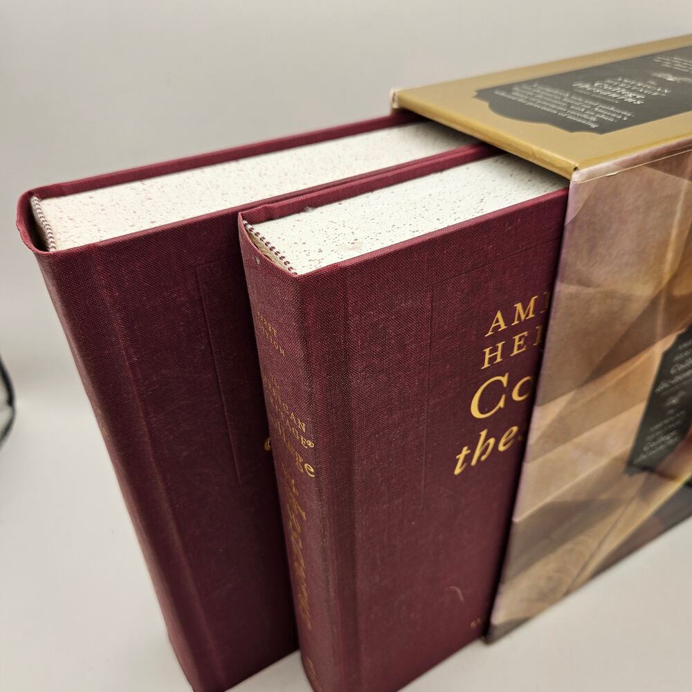 AMERICAN HERITAGE COLLEGE DICTIONARY 4TH ED & THESAURUS 1ST ED HARDCOVER BOX SET